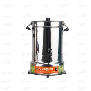 Traditional stainless steel Tea maker with two handles, designed for efficient brewing and easy pouring